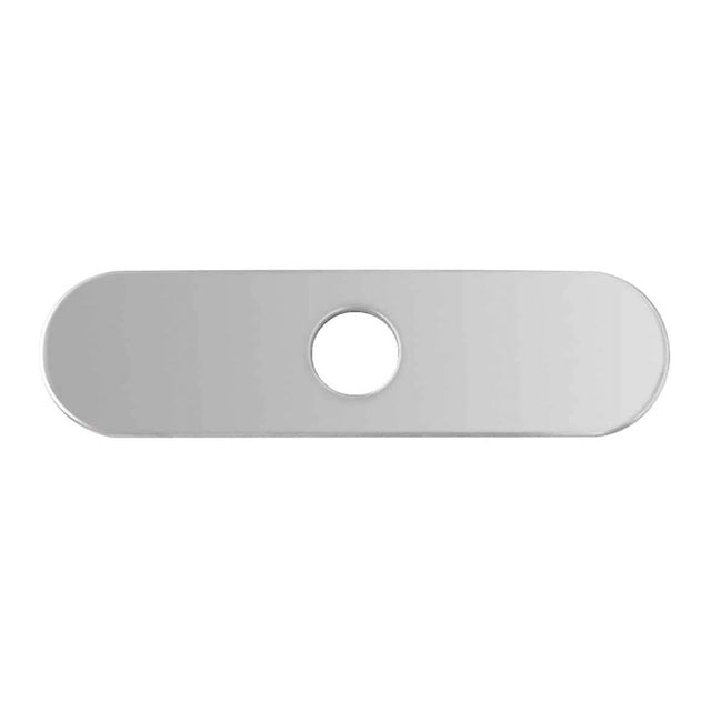 Lenova - Solid 304 Stainless Steel Single Hole Faucet Cover Plate in Stainless Steel Finish - Satin Stainless Steel
