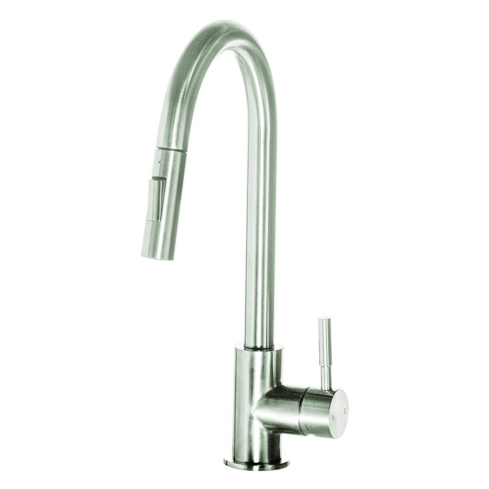 Lenova - Single Hole Faucet Ceramic Cartridge Two Function Spray Head - Polished Chrome
