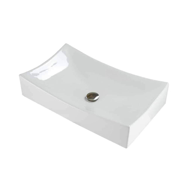Lenova - Above Counter Single Bowl 25-1/2'' x 15-1/4'' x 5'' - White