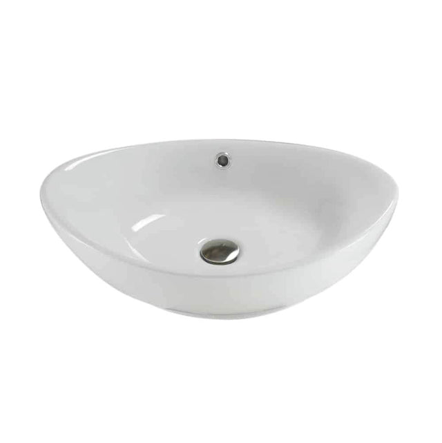 Lenova - Above Counter Single Bowl 16-3/8'' x 16-1/2'' x 4-3/8'' - White and Smooth