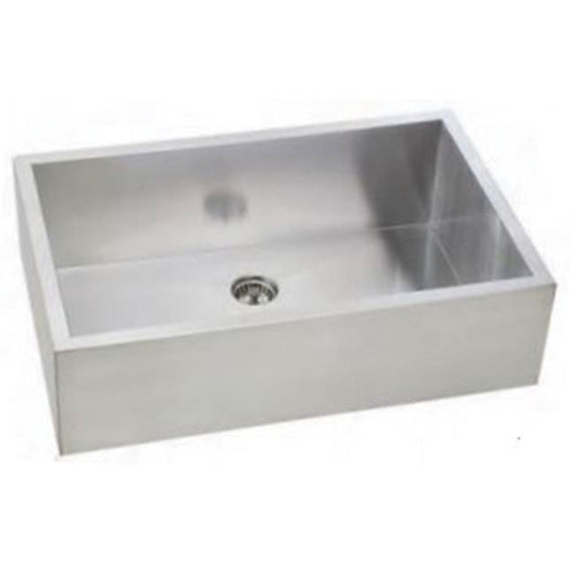 Lenova - Single Bowl ApronFarm House Sink - Brushed Satin