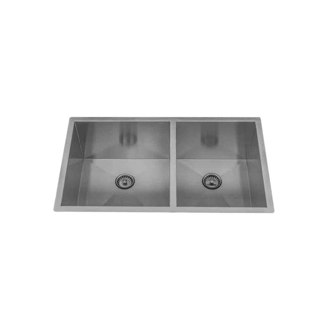 Lenova - Undermount Double Bowl 32'' x 19'' x 10'' - Brushed Satin
