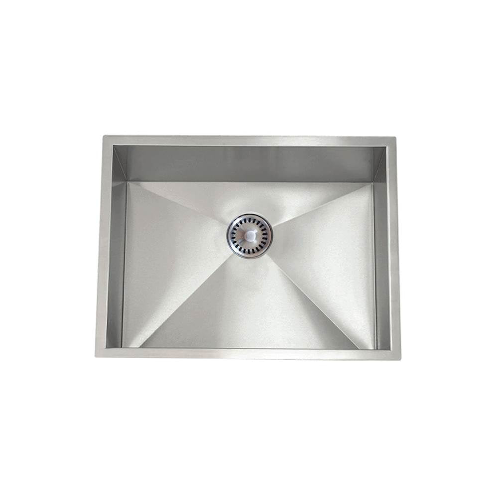 Lenova - Undermount Single Bowl 22-1/2'' x 17-1/2'' x 10'' - Brushed Satin