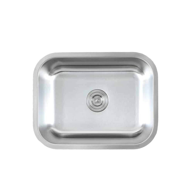 Lenova - Undermount Single Bowl 23-3/8'' x 17-3/4'' x 9'' - Brushed Satin