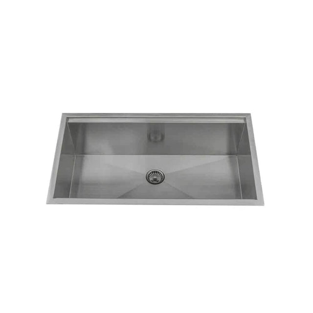 Lenova - Undermount Single Bowl Ledge Sink 33'' x 19'' x 10'' - Brushed Satin