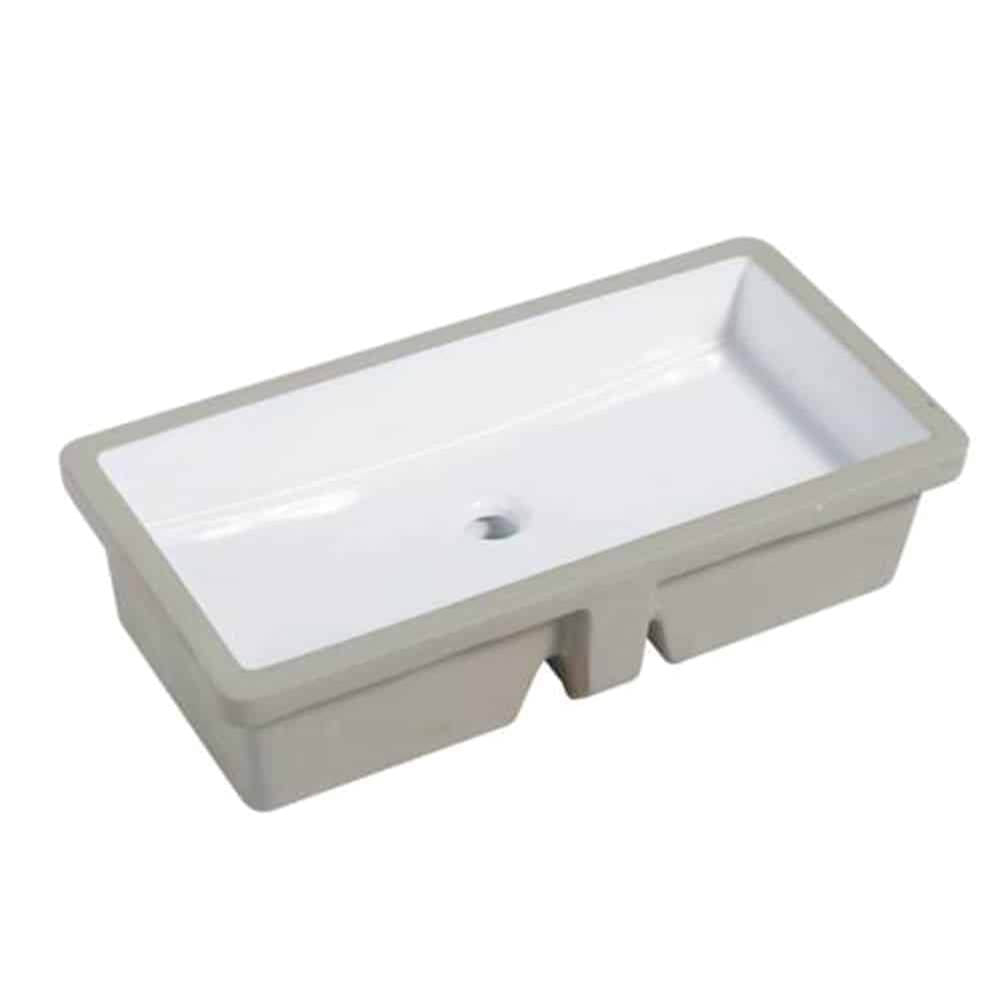 Lenova - Undermount Single Bowl 27-3/4'' x 13-3/4'' x 6'' - White and Smooth