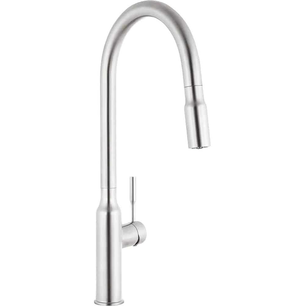 Lenova - Single Hole Faucet Ceramic Cartridge Two Function Spray Head - Brushed Stainless Steel
