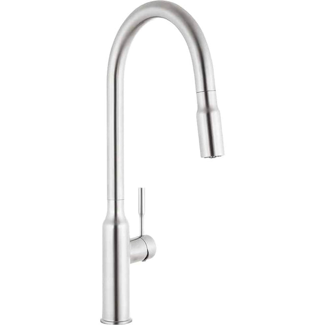 Lenova - Single Hole Faucet Ceramic Cartridge Two Function Spray Head - Brushed Stainless Steel