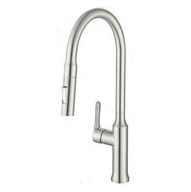 Lenova - StainlessSteel Faucet - Brushed Stainless Steel