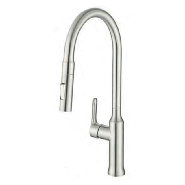 Lenova - StainlessSteel Faucet - Brushed Stainless Steel