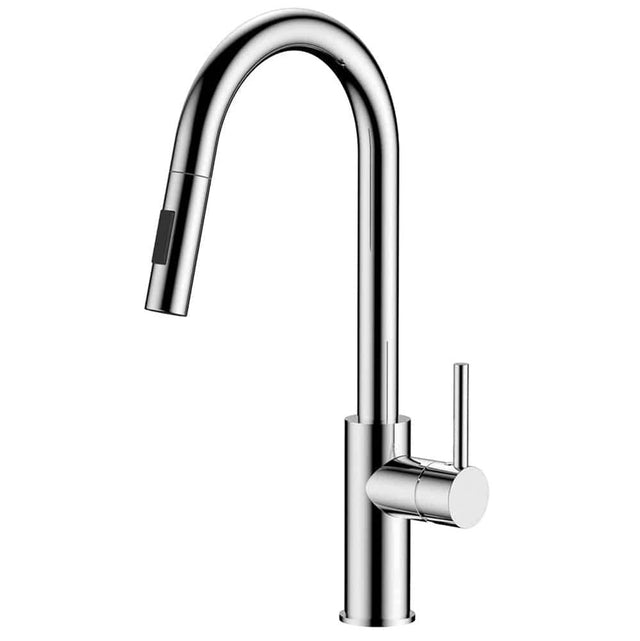 Lenova - Single Hole Faucet Ceramic Cartridge Two Function Spray Head - Brushed Stainless Steel
