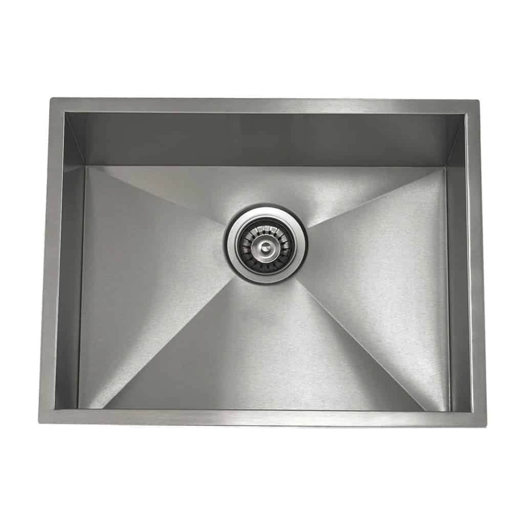 Lenova - Undermount Single Bowl 23'' x 18'' x 10'' - Brushed Satin