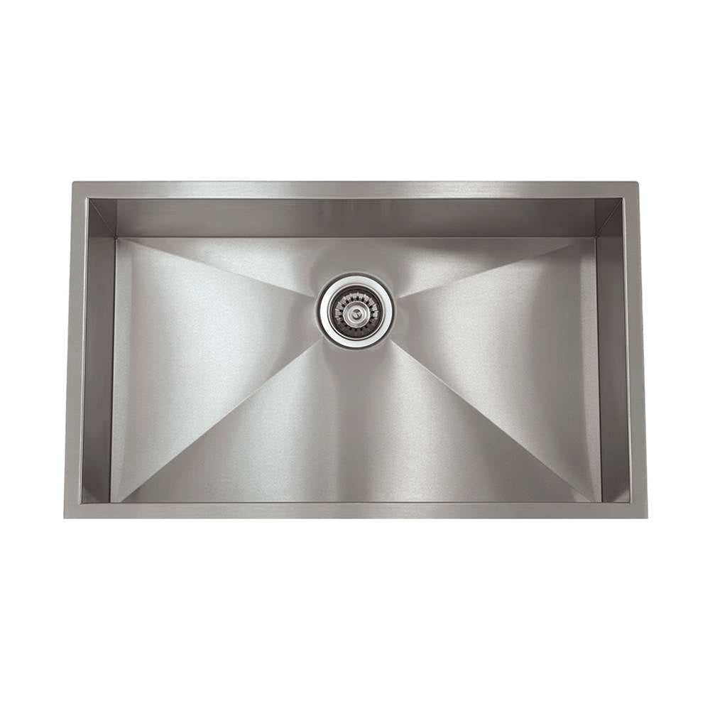Lenova - Undermount Single Bowl 28'' x 18'' x 10'' - Brushed Satin