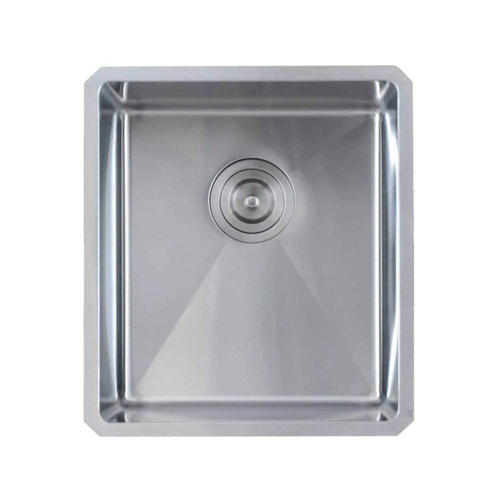 Lenova - Undermount Single Bowl 15-1/2'' x 17-1/2'' x 10'' - Brushed Satin