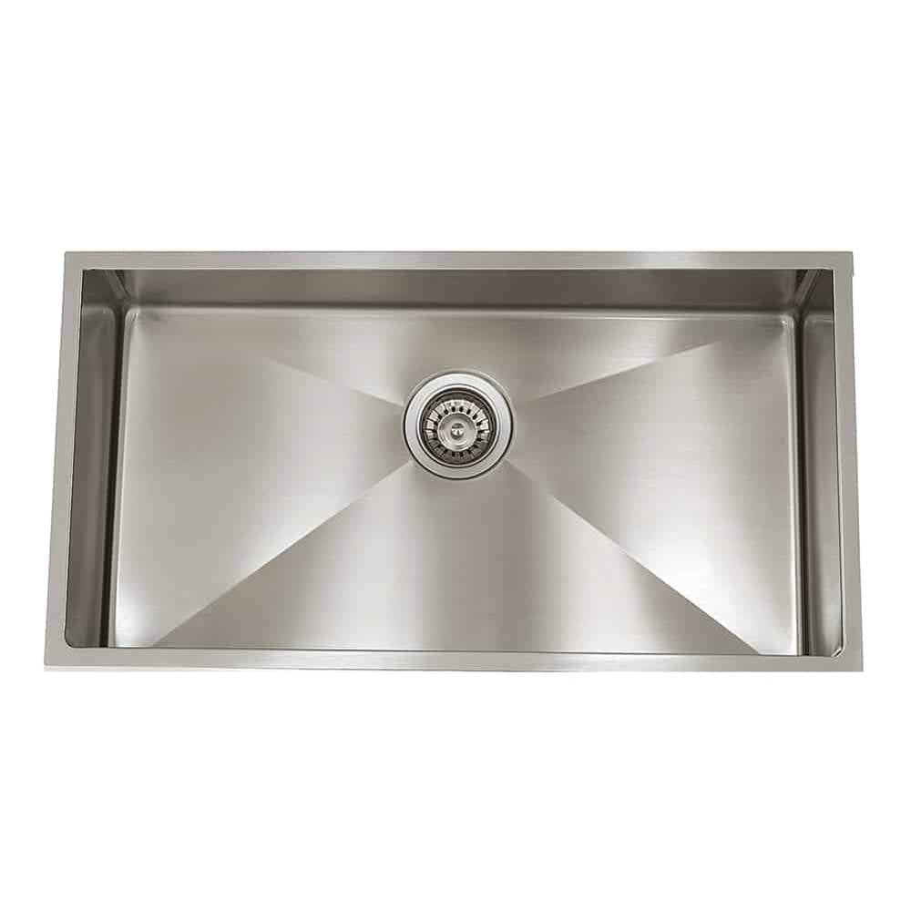 Lenova - Undermount Single Bowl 28'' x 18'' x 5-1/2'' - Brushed Satin