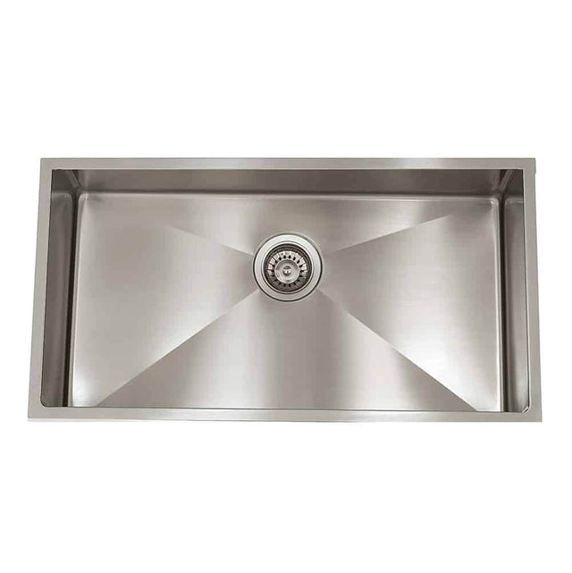 Lenova - Undermount Single Bowl 28'' x 18'' x 5-1/2'' - Brushed Satin