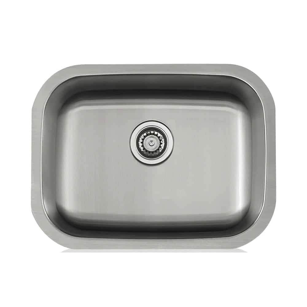 Lenova - Undermount Single Bowl 23'' x 18'' x 5-1/2'' - Brushed Satin