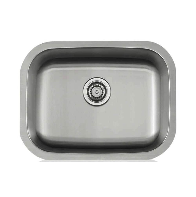 Lenova - Undermount Single Bowl 23'' x 18'' x 5-1/2'' - Brushed Satin