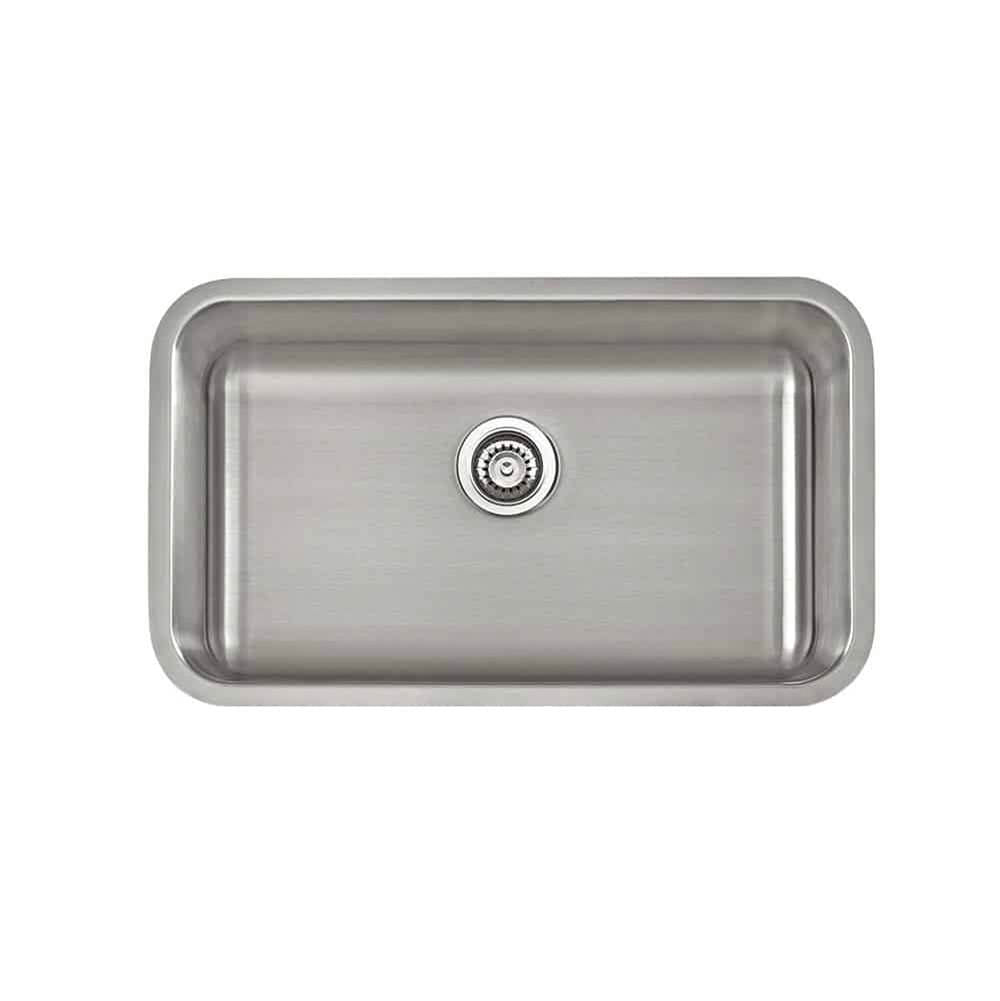 Lenova - Undermount Single Bowl 23'' x 21'' x 5-1/2'' - Brushed Satin