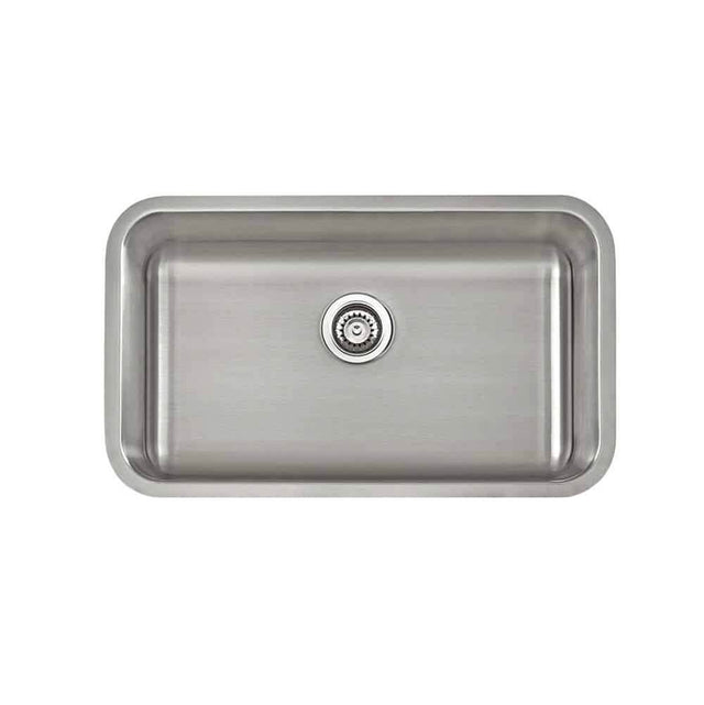 Lenova - Undermount Single Bowl 23'' x 21'' x 5-1/2'' - Brushed Satin