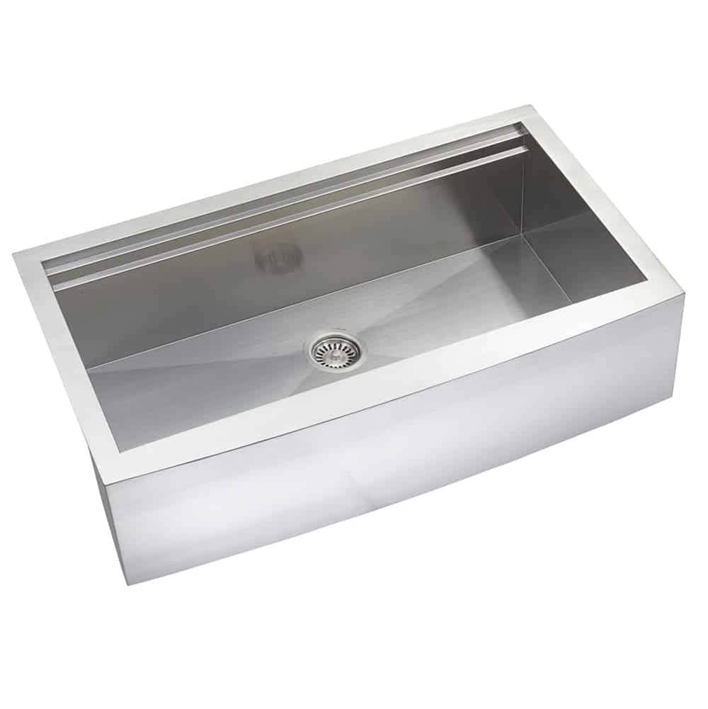 Lenova - Undermount Single Bowl 35-7/8'' x 22-4/5'' x 10'' - Brushed Satin