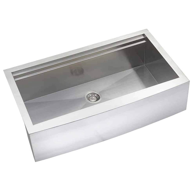 Lenova - Undermount Single Bowl 35-7/8'' x 22-4/5'' x 10'' - Brushed Satin