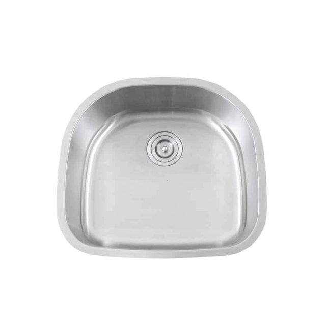 Lenova - Undermount Single Bowl 23-1/4'' x 21'' x 9'' - Brushed Satin