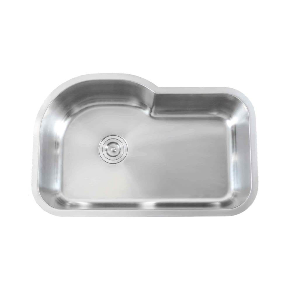 Lenova - Classic 18 Gauge Kitchen Sink 31 1/2'' X 21'' X 9''