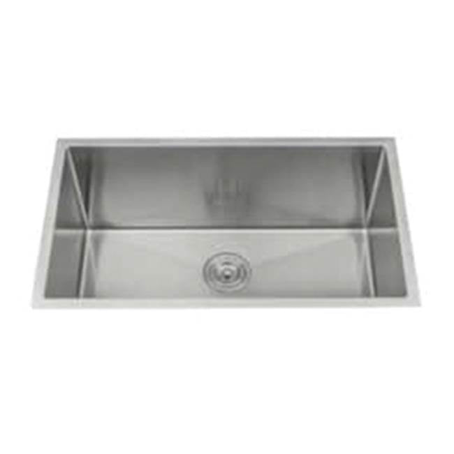 Lenova - Undermount Single Bowl 30in x 18inx 12in - Brushed Satin