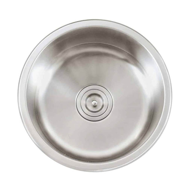 Lenova - Undermount Single Bowl Dia: 18'' - Brushed Satin