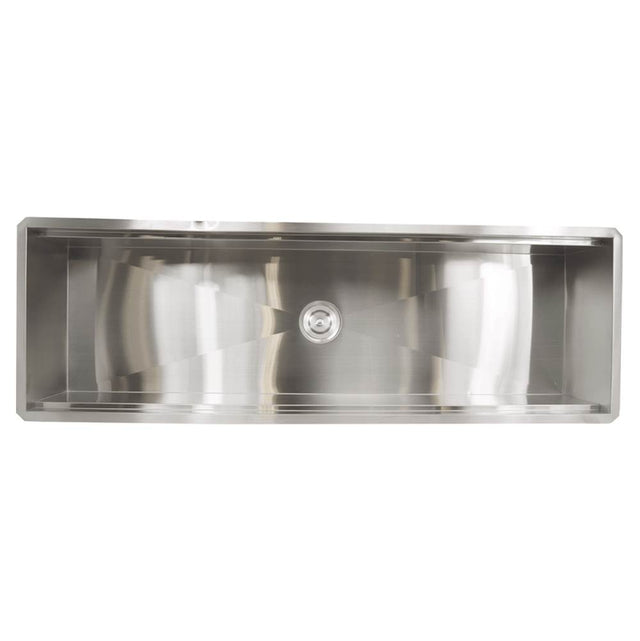 Lenova - Undermount Single Bowl 58'' x 19-1/8'' x 10'' - Brushed Satin