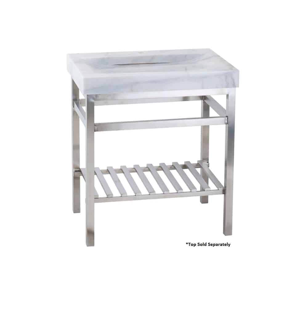 Lenova - Vanity Stand RTA (Ready To Assemble) 24'' x 21'' x 32'' - Brushed Satin