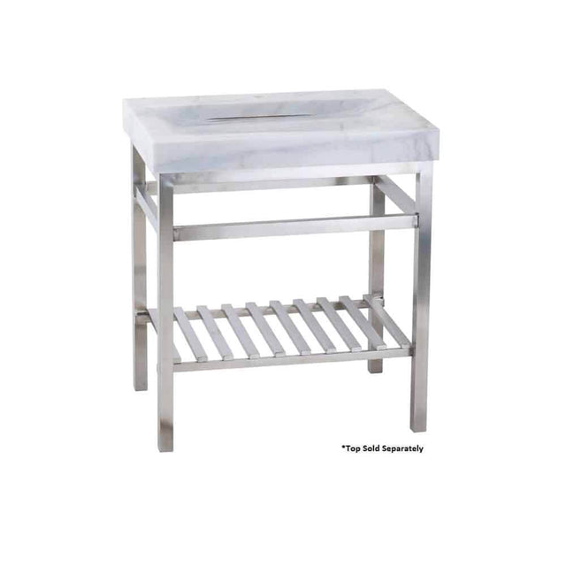 Lenova - Vanity Stand RTA (Ready To Assemble) 24'' x 21'' x 32'' - Brushed Satin