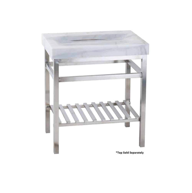 Lenova - Vanity Stand RTA (Ready To Assemble) 30'' x 21'' x 32'' - Brushed Satin