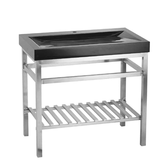 Lenova - Vanity Stand RTA (Ready To Assemble) 36'' x 21'' x 32'' - Brushed Satin