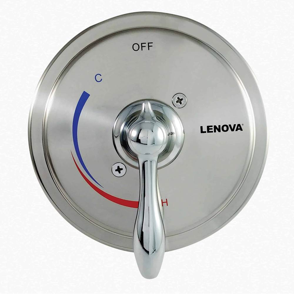 Lenova - Shower Valve (All Valves Come with Solid Brass Rough In Body) - Brushed Nickel