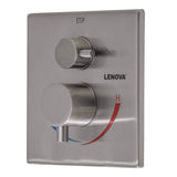 Lenova - Shower Valve (All Valves Come with Solid Brass Rough In Body) - Brushed Nickel