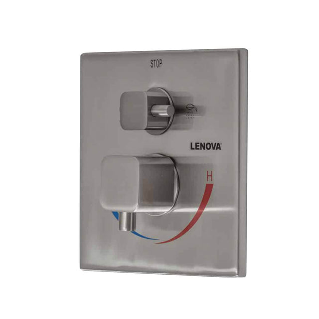 Lenova - Shower Valve (All Valves Come with Solid Brass Rough In Body) - Brushed Nickel
