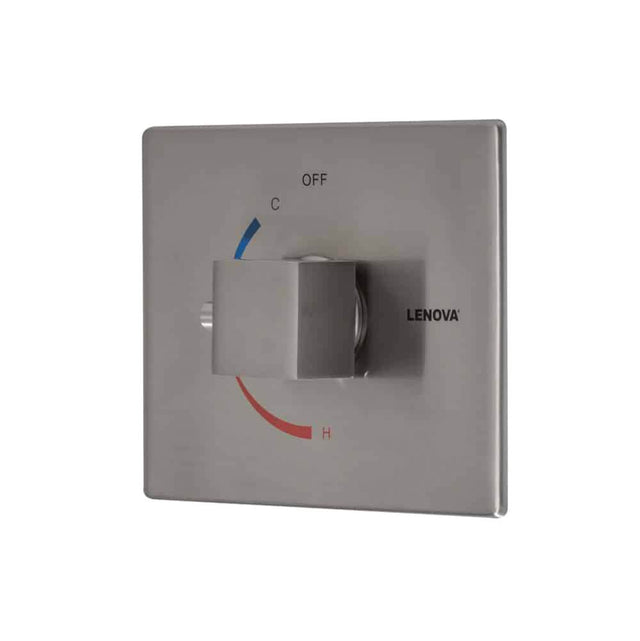 Lenova - Shower Valve (All Valves Come with Solid Brass Rough In Body) - Brushed Nickel