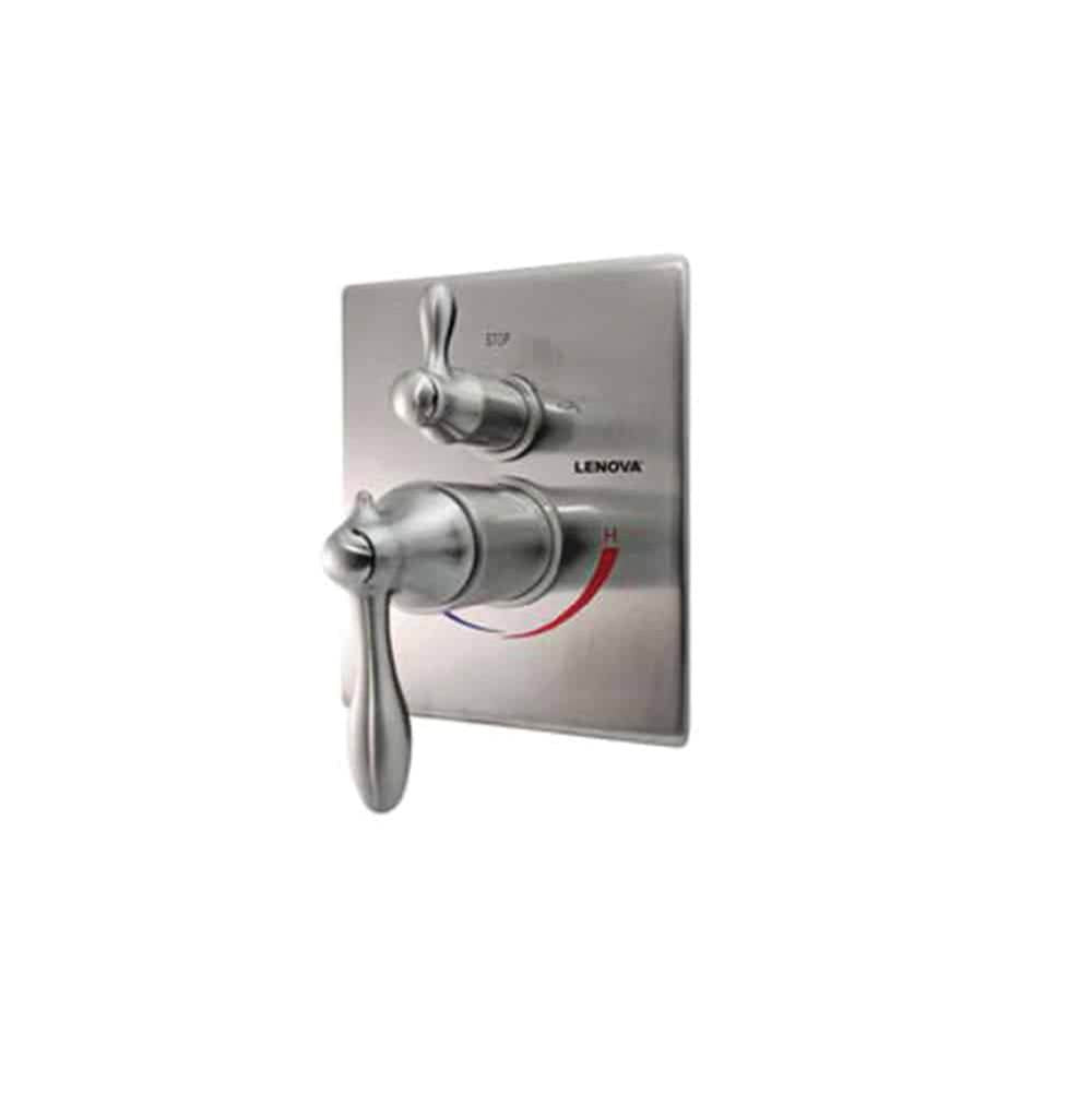 Lenova - Shower Valve (All Valves Come with Solid Brass Rough In Body) - Brushed Nickel
