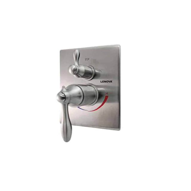 Lenova - Shower Valve (All Valves Come with Solid Brass Rough In Body) - Brushed Nickel