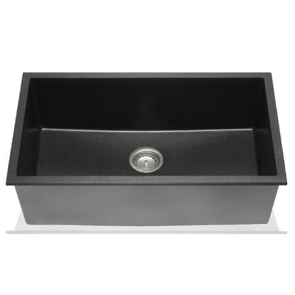 Lenova - NOVAGRANITE Composite Black Kitchen Sink 32''