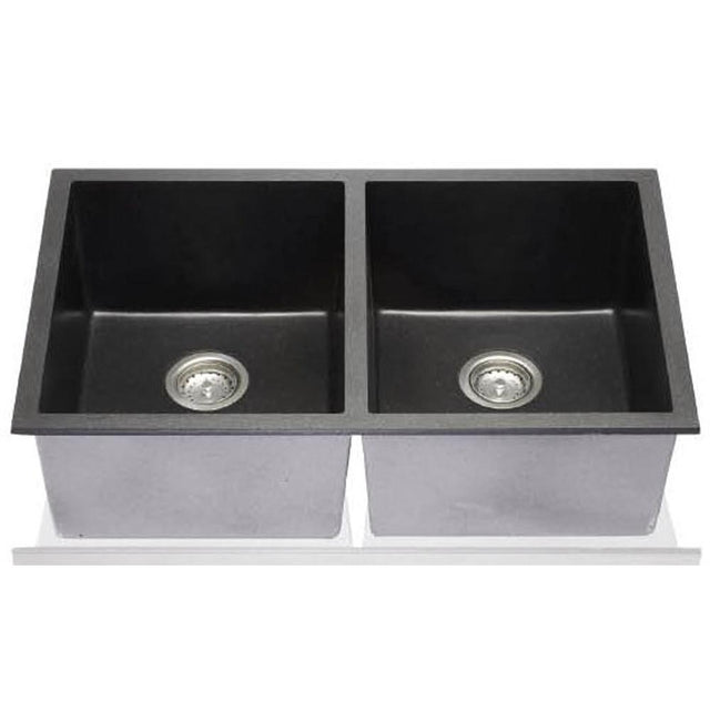 Lenova - NOVAGRANITE Composite Black Kitchen Sink 32''