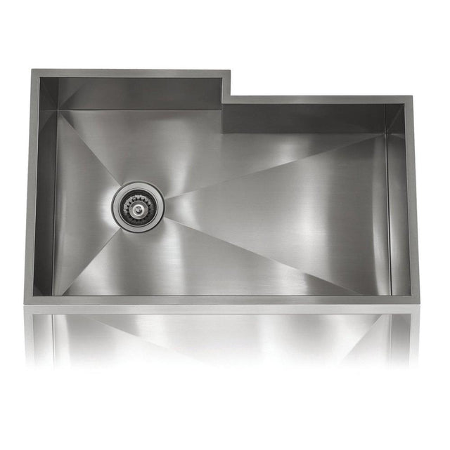 Lenova - Stainlees Steel Sink 16 Gauge Zero Radius Single Bowl