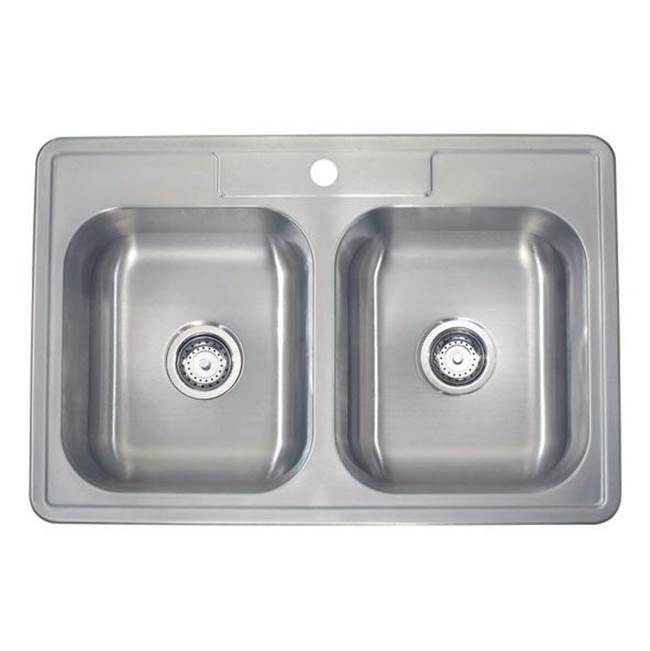 Lenova - Drop In Kitchen Sink 33'' X 22'' X 8''