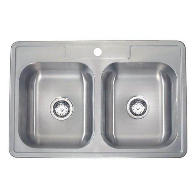 Lenova - Drop In Kitchen Sink 33'' X 22'' X 8''