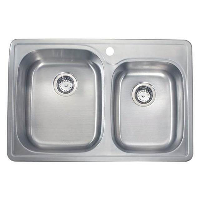 Lenova - Double Bowl 33'' X 22'' X 9/8''