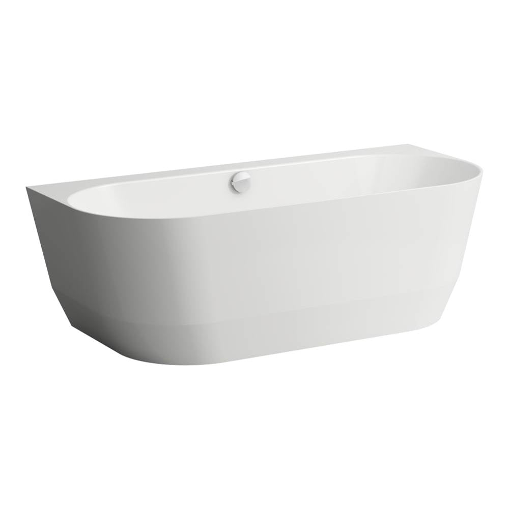 Laufen - Bathtub, back-to-wall version, incl. feet for bathtub - White