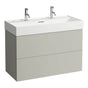 Laufen - Vanity Only with two drawers for washbasin 810337 - Gray Blue