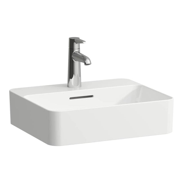 Laufen - Washbasin bowl with tap ledge, finished 4 sides - White
